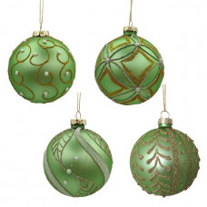 SFERA VETRO VERDE CM.10 (12pz)